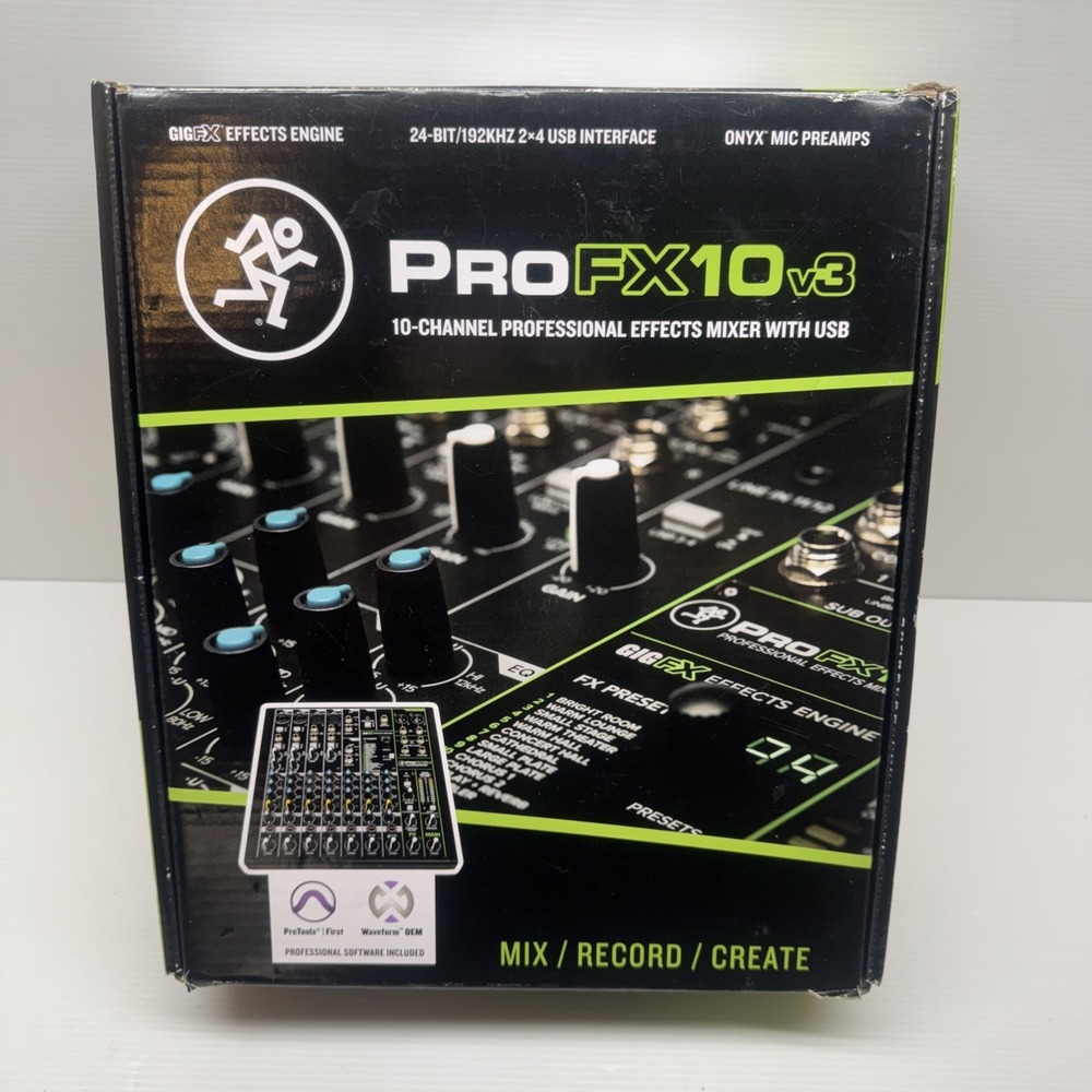 Mackie ProFX10v3 10-Channel USB Effects Mixer w/ Built-In FX 24-bit/192kHz